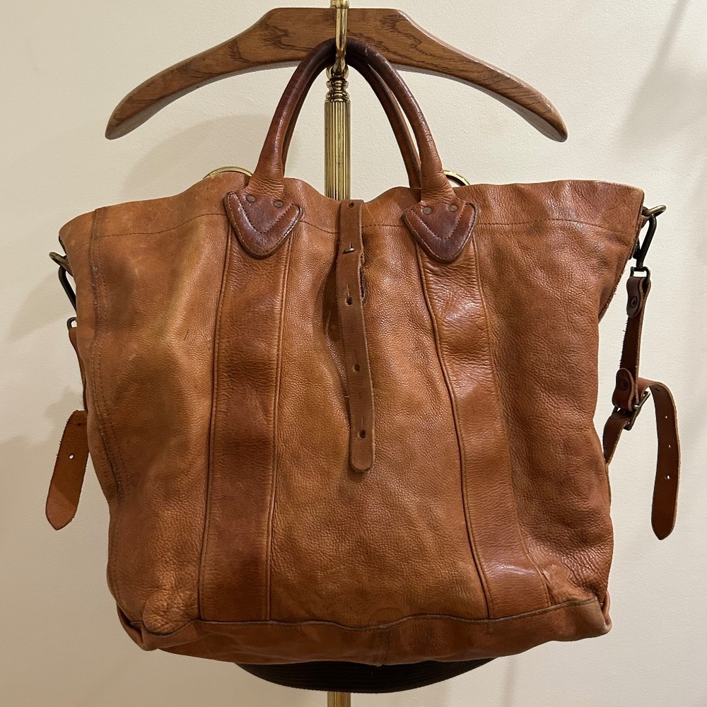 Ralph Lauren/RRLBrown  Leather Tote/ Messenger Bag